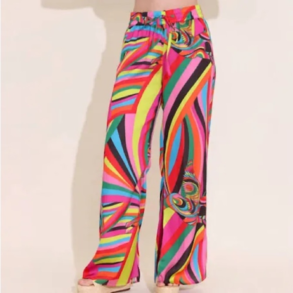 Size S- Alden AdairPenny Pants in multi colored print